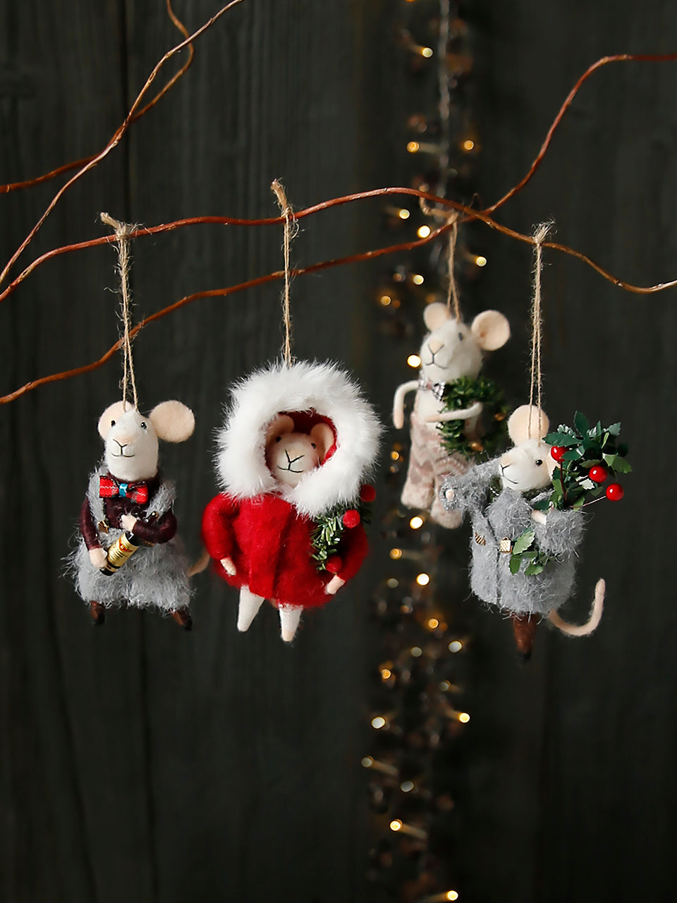 Collezione di topi di Natale