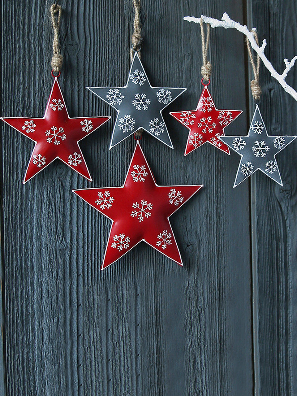 Stella con motivo metallico scandinavo